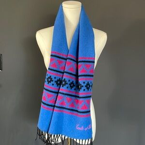 CONTE DE FLORENCE 100% wool scarf rare vintage